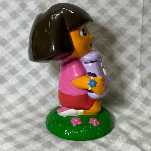 Vintage 2003 Dora the Explorer Ceramic Piggy Bank With Backpack By Enesco Group - Picture 2 of 9